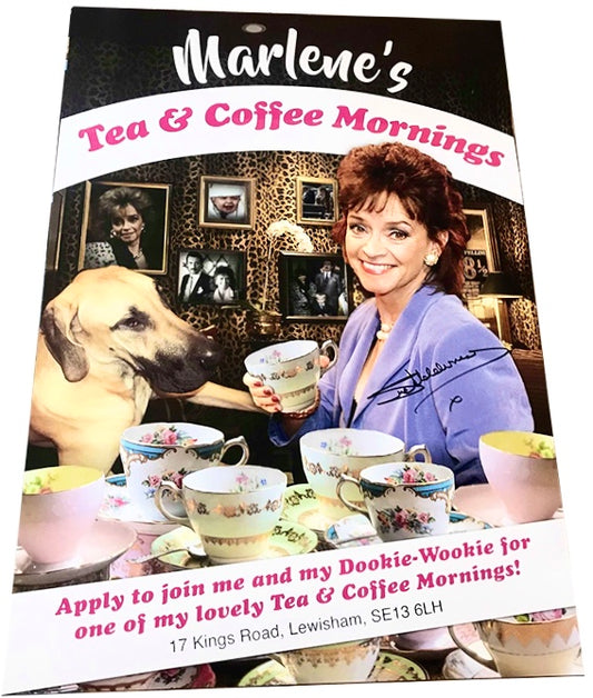 Only Fools and Horses Marlene’s Coffee Mornings Sue Holderness Hand Signed Framed Poster