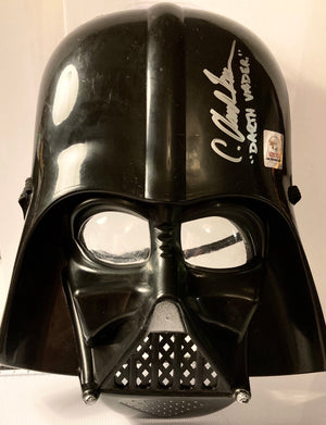 Star Wars Darth Vader C. Andrew Nelson Autographed Mask with Triple Layer Authenticity