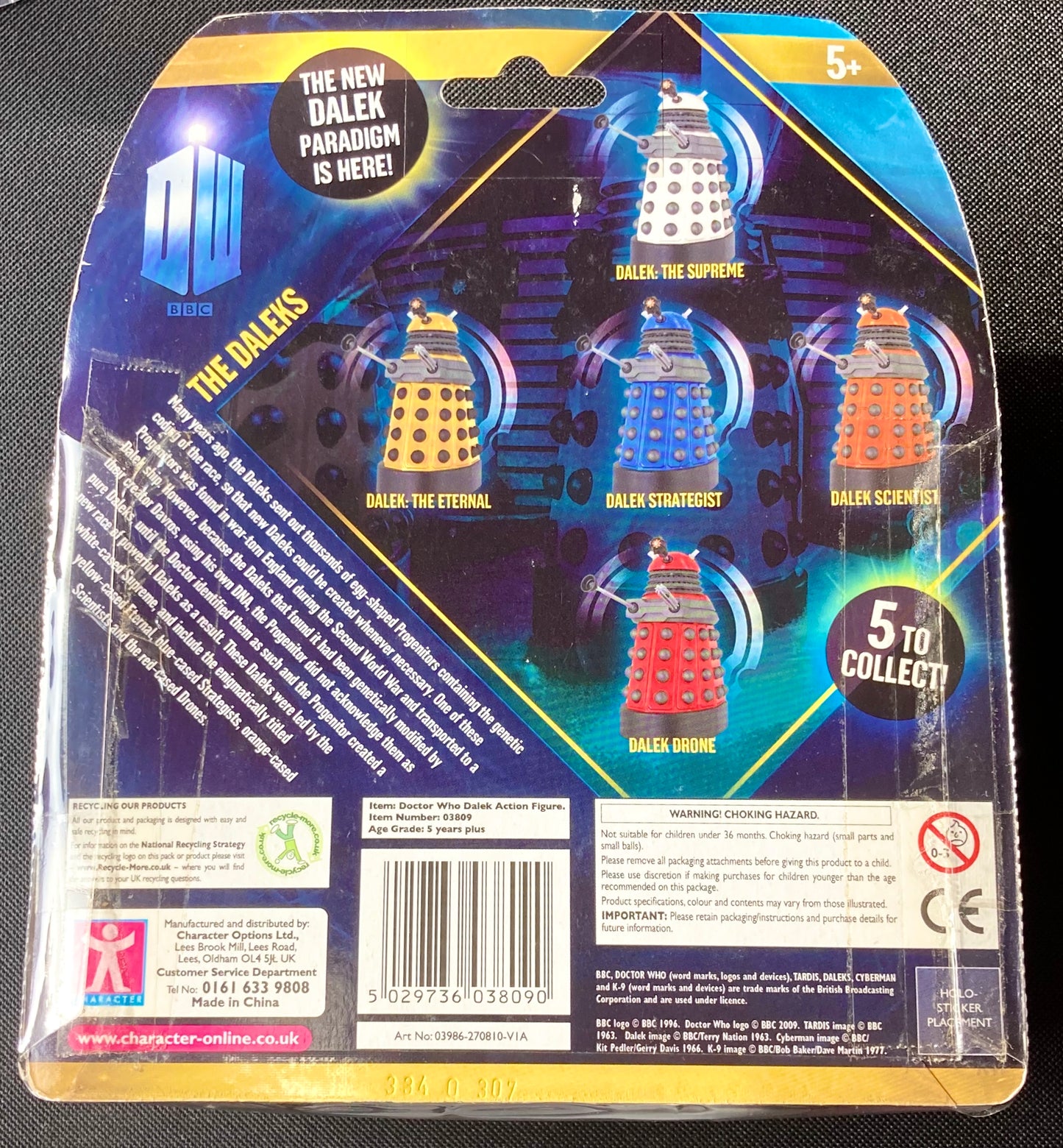 Doctor Who Dalek: The Eternal Paradigm Mike Mungarvan Hand Signed Action Figure