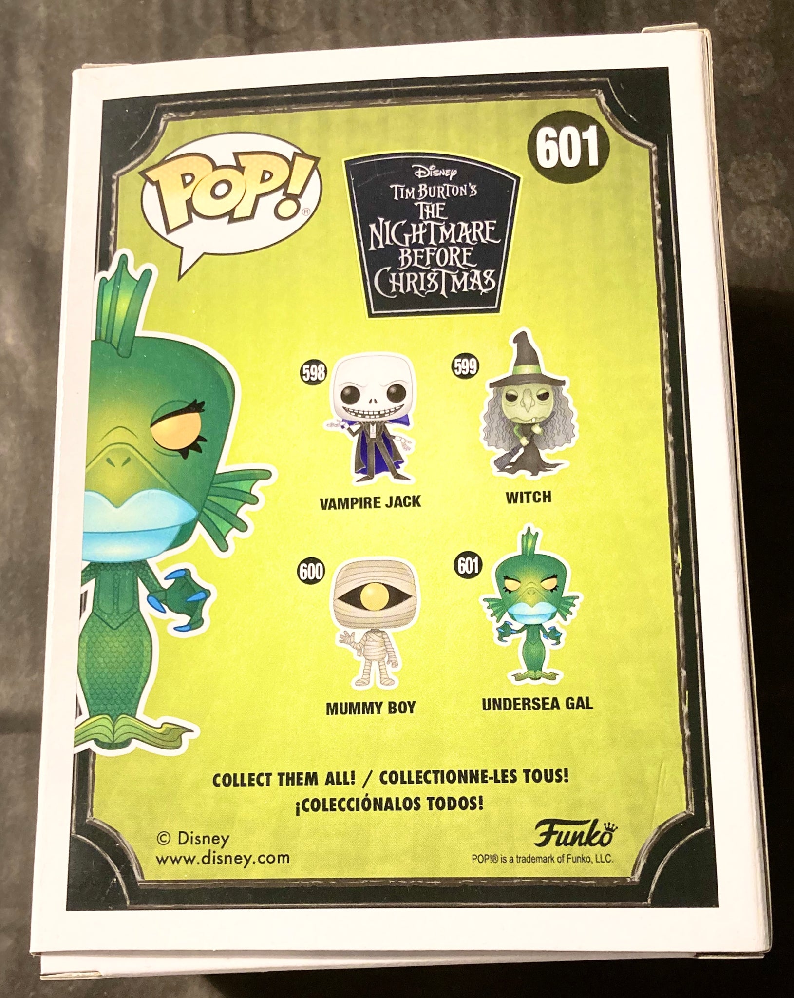 The Nightmare Before Christmas Undersea Gal C. Andrew Nelson Autographed 601 Funko POP! with Triple Layer Authenticity
