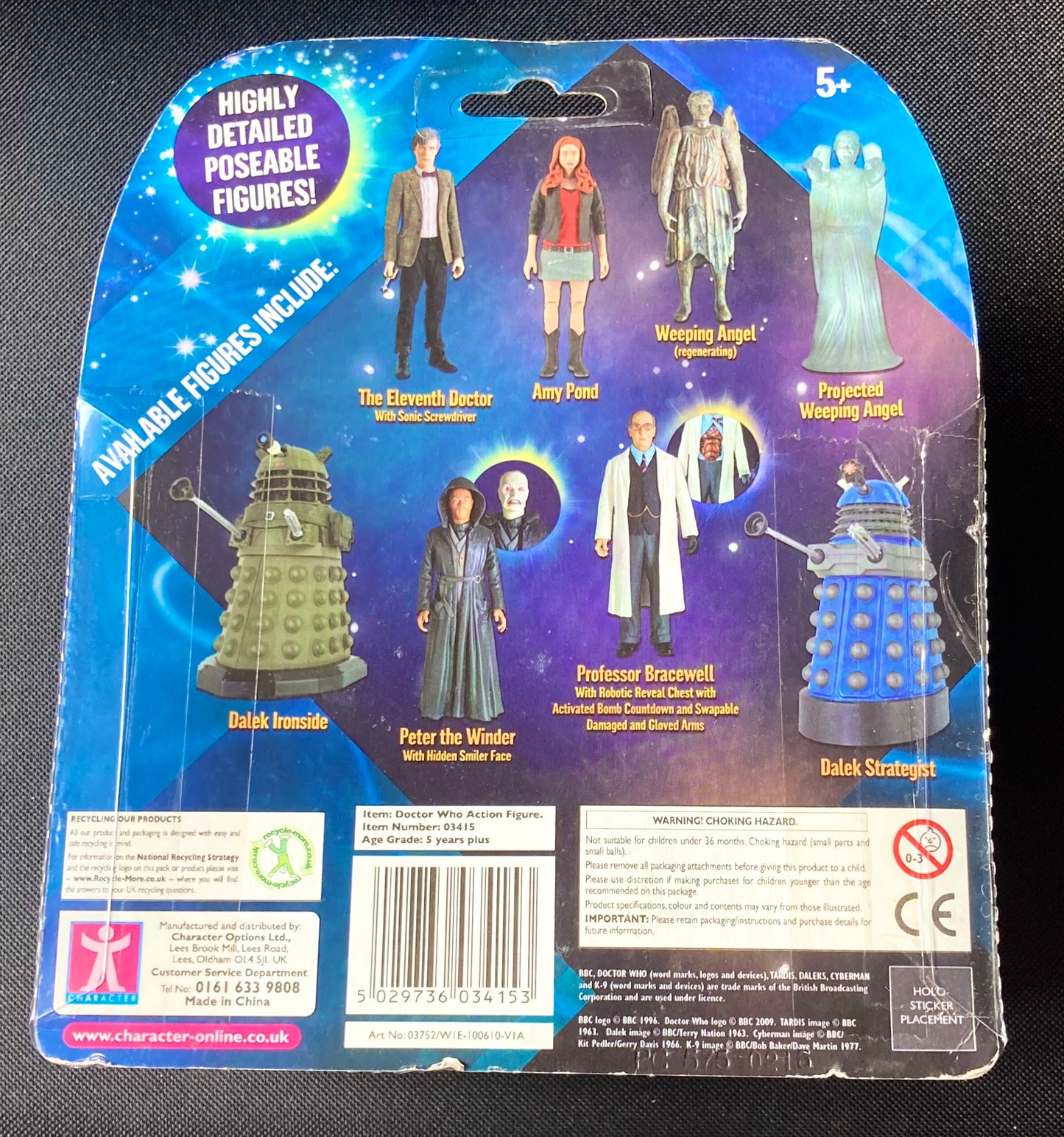 Doctor Who Dalek Ironside Mike Mungarvan Hand Signed Action Figure