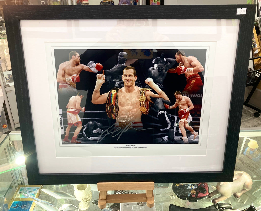 Boxing David Price Autographed Montage Photograph with Certificate of Authenticity