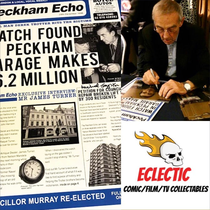 Only Fools and Horses Peckham Echo Harrison Lesser Watch Michael Jayston Autographed Poster with Double Layer Authenticity