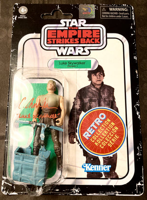 Star Wars The Empire Strikes Back Luke Skywalker (Bespin) C. Andrew Nelson Autographed Retro Collection Action Figure with Triple Layer Authenticity
