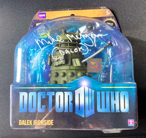 Doctor Who Dalek Ironside Mike Mungarvan Autographed Action Figure with Triple Layer Authenticity