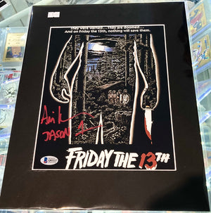 Friday the 13th Jason Voorhees Ari Lehman Autographed Mounted Photograph with Beckett Authenticity