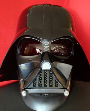 Star Wars The Black Series Darth Vader Hayden Christensen Autographed Electronic Helmet with Beckett Authenticity