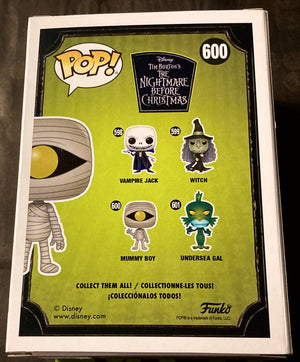The Nightmare Before Christmas Mummy Boy C. Andrew Nelson Autographed 600 Funko POP! with Triple Layer Authenticity