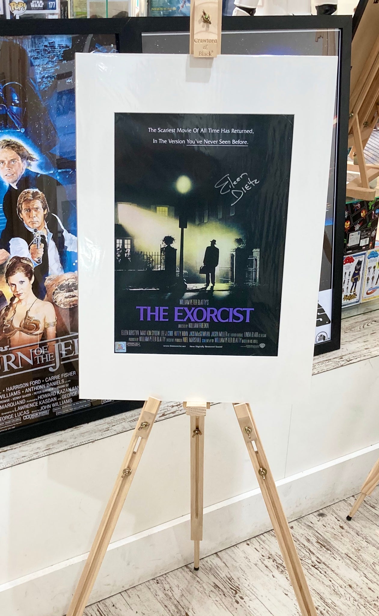 The Exorcist Eileen Dietz Autographed Film Poster with Triple Layer Authenticity