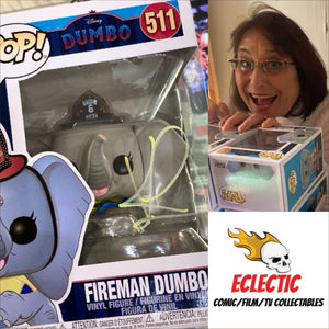 Disney Fireman Dumbo Katie Leigh Autographed 511 Funko POP! with BAM! COA