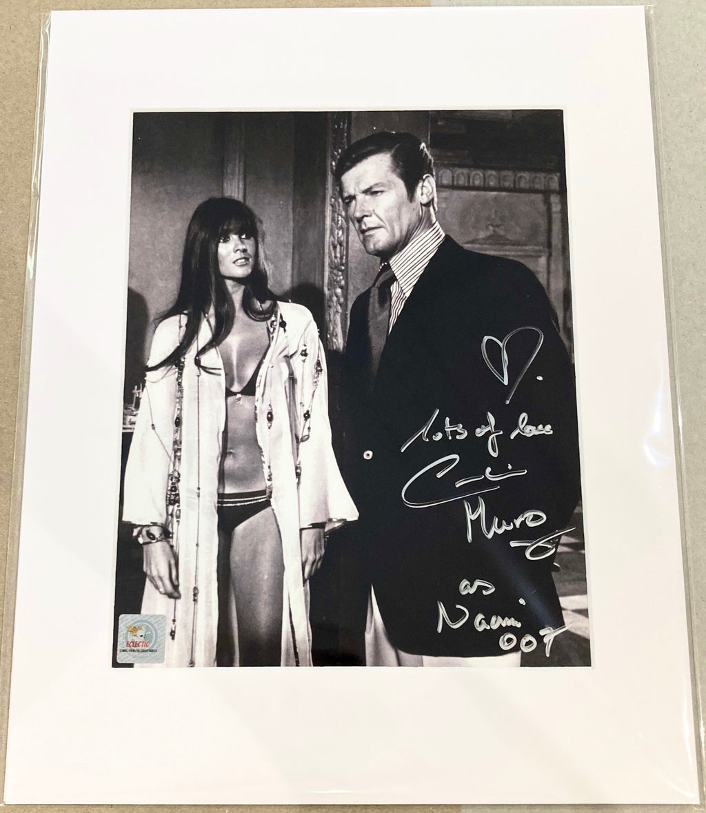 The Spy Who Loved Me Bond 007 Caroline Munro Autographed Mounted Photograph with Triple Layer Authenticity